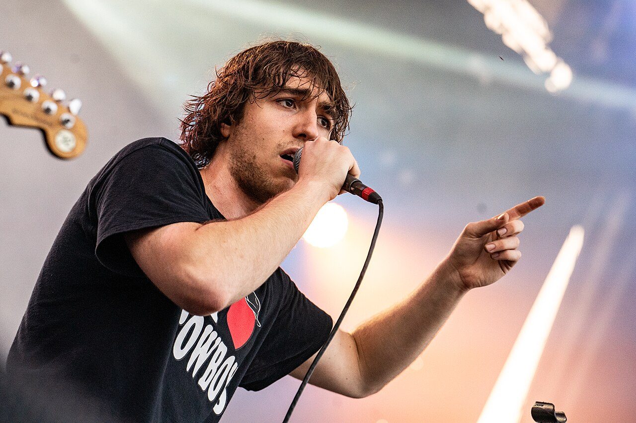 Cameron Winter of Geese performing in Boston in 2024